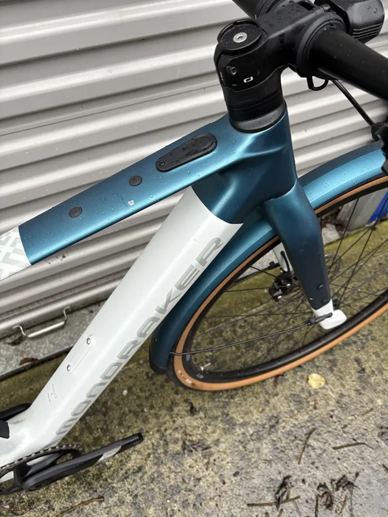 Ex Display Mondraker Dusty X Small Electric Bike 2025 White/Teal-3