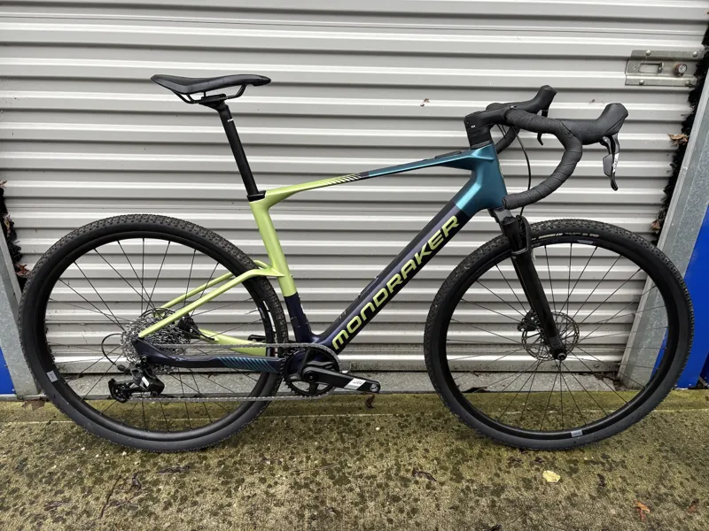 Ex Demo Mondraker Dusty R Large Electric Bike 2025 Black/Lime/Teal