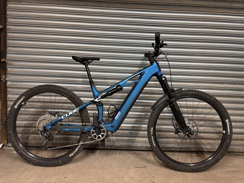 Ex Demo Cube Stereo Hybrid 144 HPC SLX 800 Large Electric Bike 2026 Nebula/White