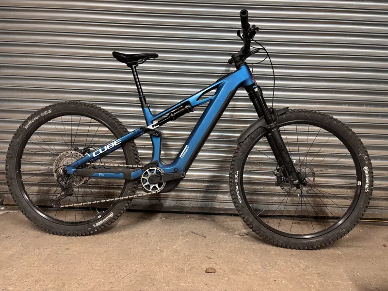 Ex Demo Cube Stereo Hybrid 144 HPC SLX 800 Medium Electric Bike 2026 Nebula/White