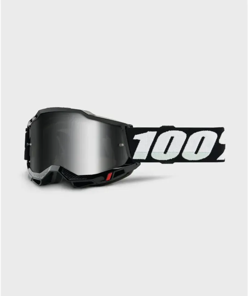 100 Percent Accuri 2 Youth MTB Goggle / Mirror Silver Lens Black