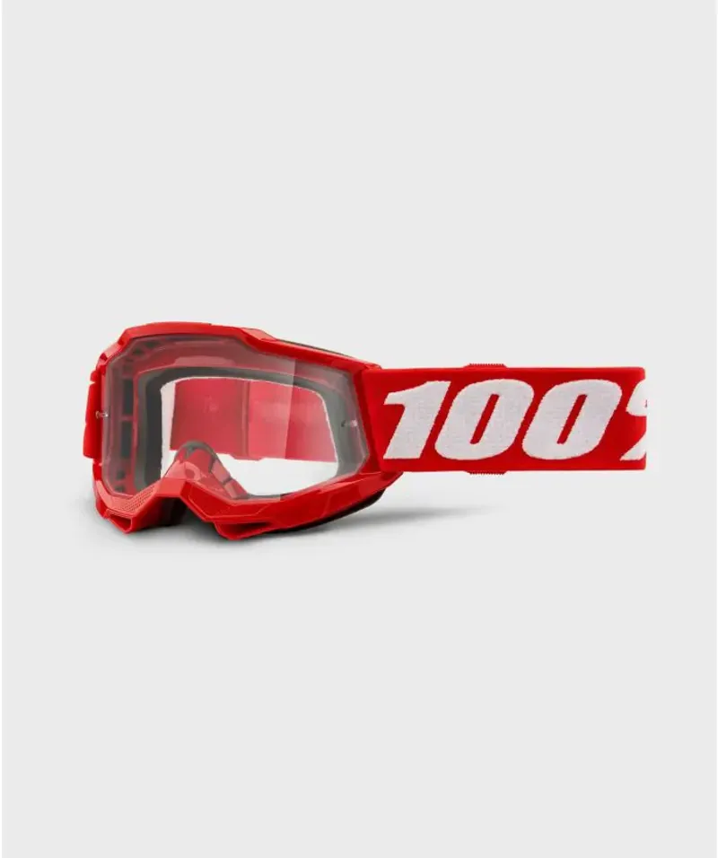 100 Percent Accuri 2 Youth MTB Goggle Red / Clear Lens