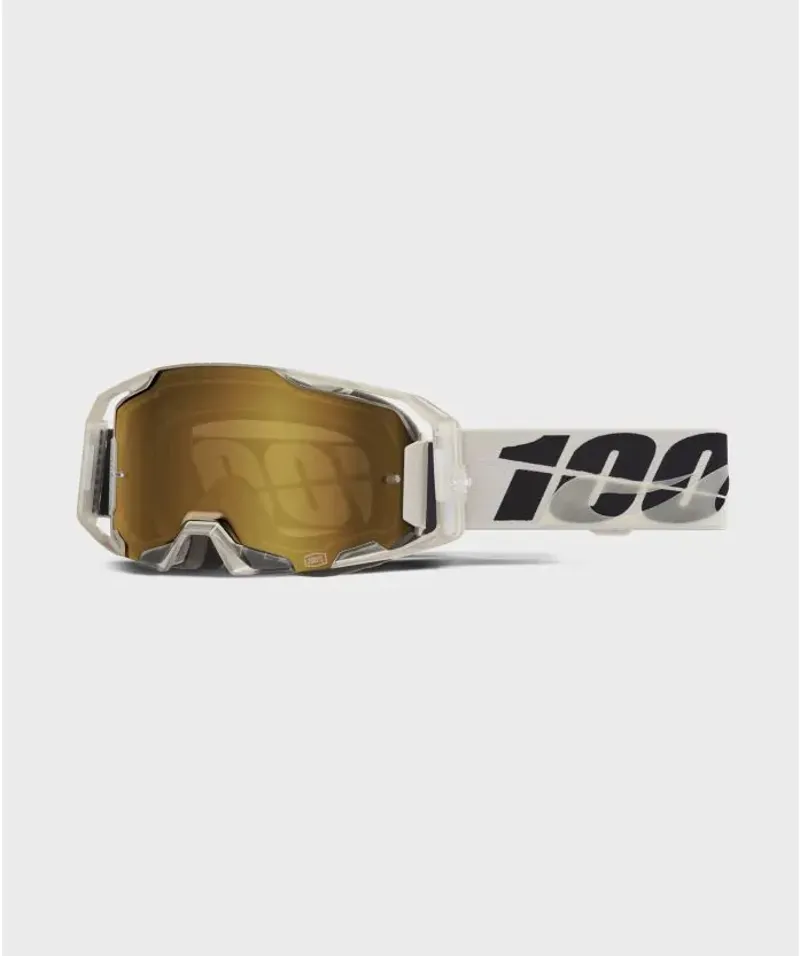 100 Percent Armatic MTB Goggle Pitch/Mirror True Gold Lens