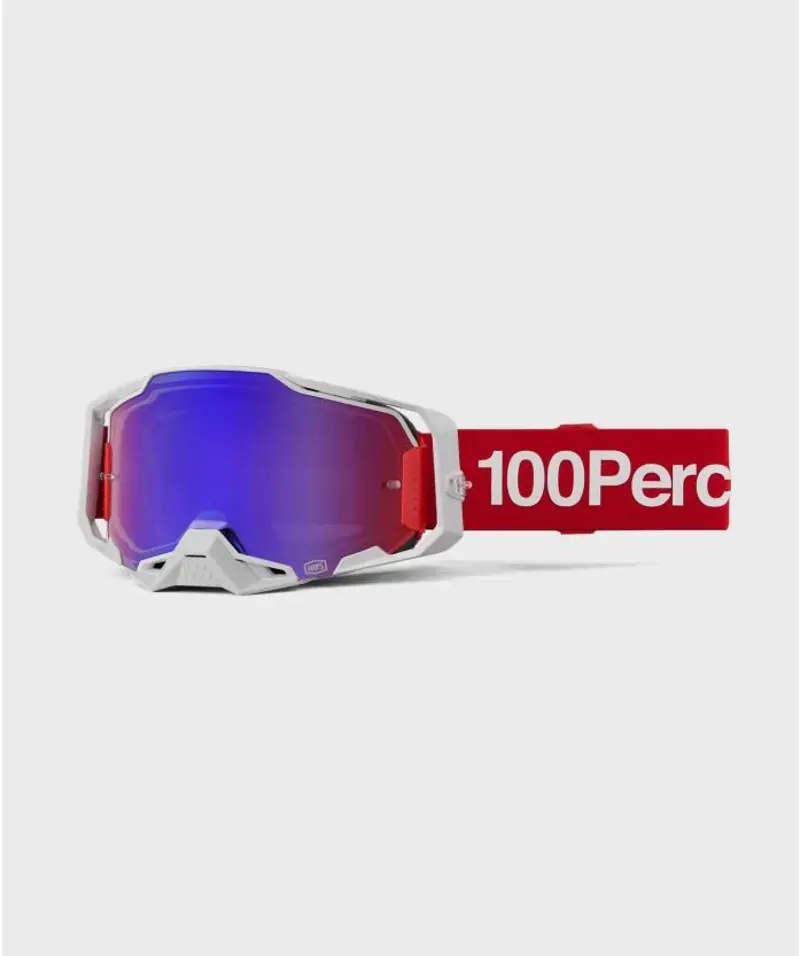 100 Armega MTB Goggles / Mirror Red/Blue Lens Corbin