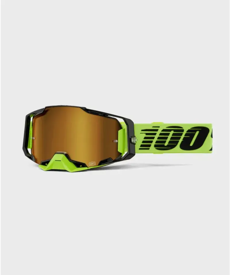 100 Percent Armega MTB Goggle / Mirror Gold Lens Yellow