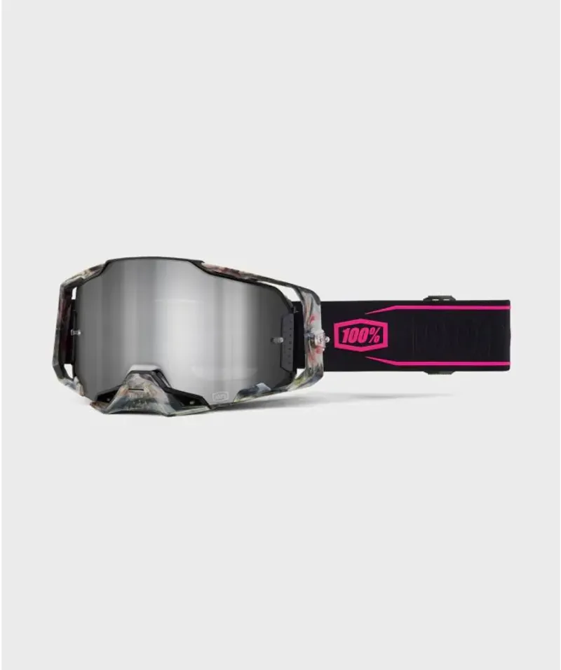 100 Percent Armega MTB Goggle / Mirror Silver Lens Sarcelle