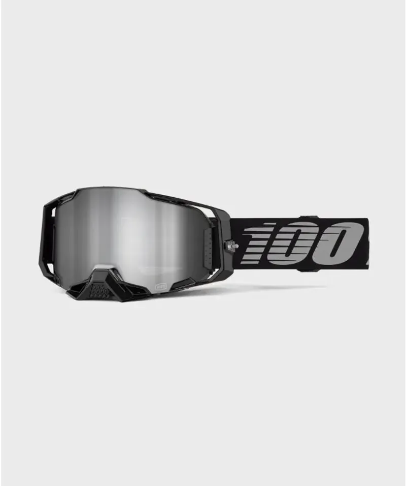100 Armega Goggles / Mirror Silver Lens Black