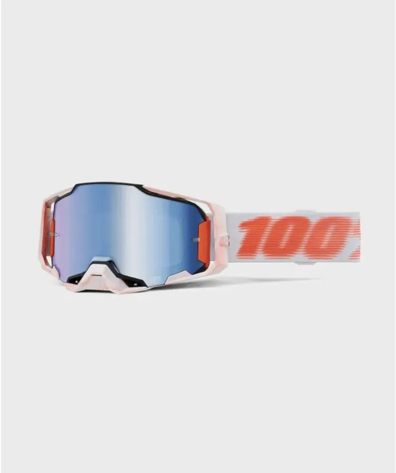100 Percent Armega MTB Goggle / Mirror Blue Lens Tubular