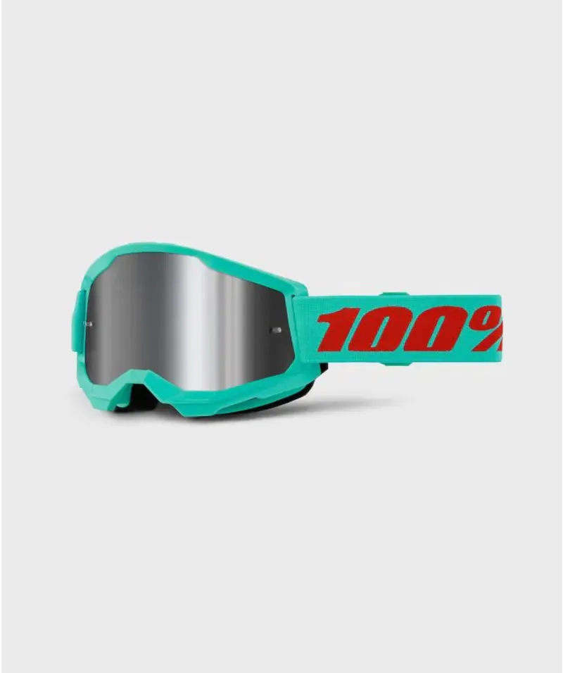 100 Percent Strata 2 MTB Goggle / Silver Mirror Lens Maupiti