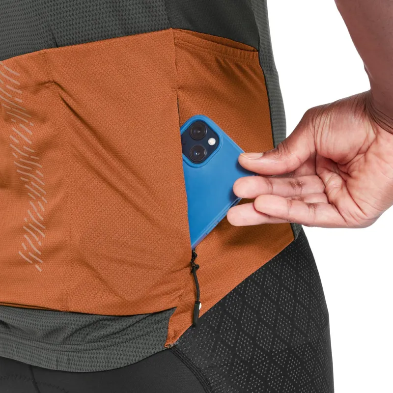 Altura Endurance Short Sleeve Cycling Jersey Carbon/Rust-2