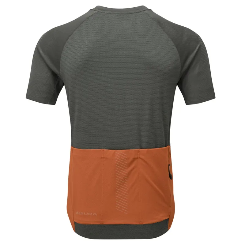 Altura Endurance Short Sleeve Cycling Jersey Carbon/Rust-4