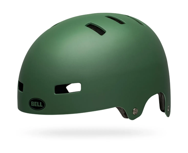 Bell Local Solid BMX Helmet Dark Green-2