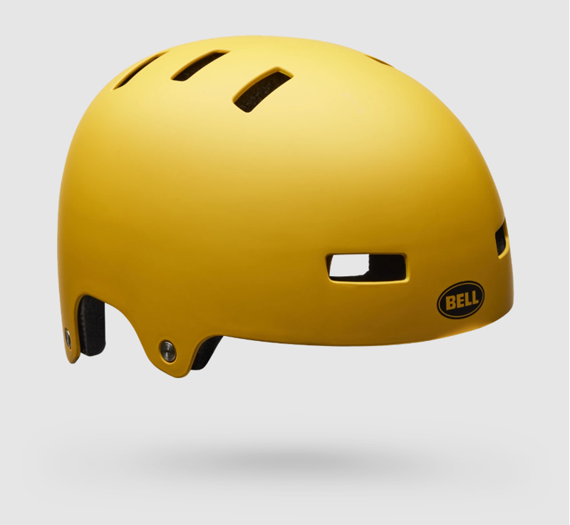 Bell Local Solid BMX Helmet Yellow Matte-1