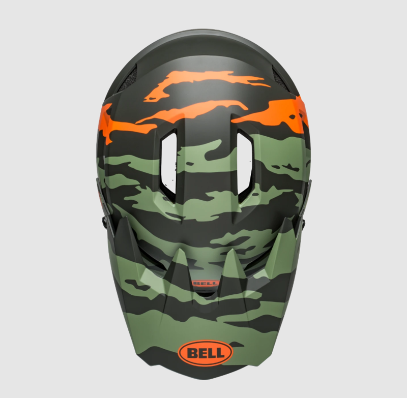 Bell Sanction 2 DLX MIPS MTB Full Face Helmet Ravine Dark Green/Orange-2
