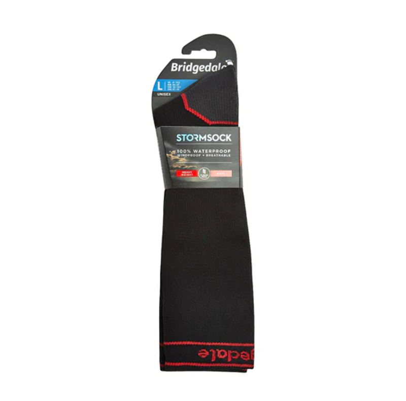 Bridgedale StormSock Heavy Weight Knee Length Unisex Sock Black-2