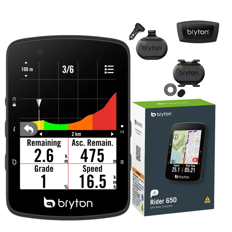 Bryton Rider S650 E Computer: BLACK size-1