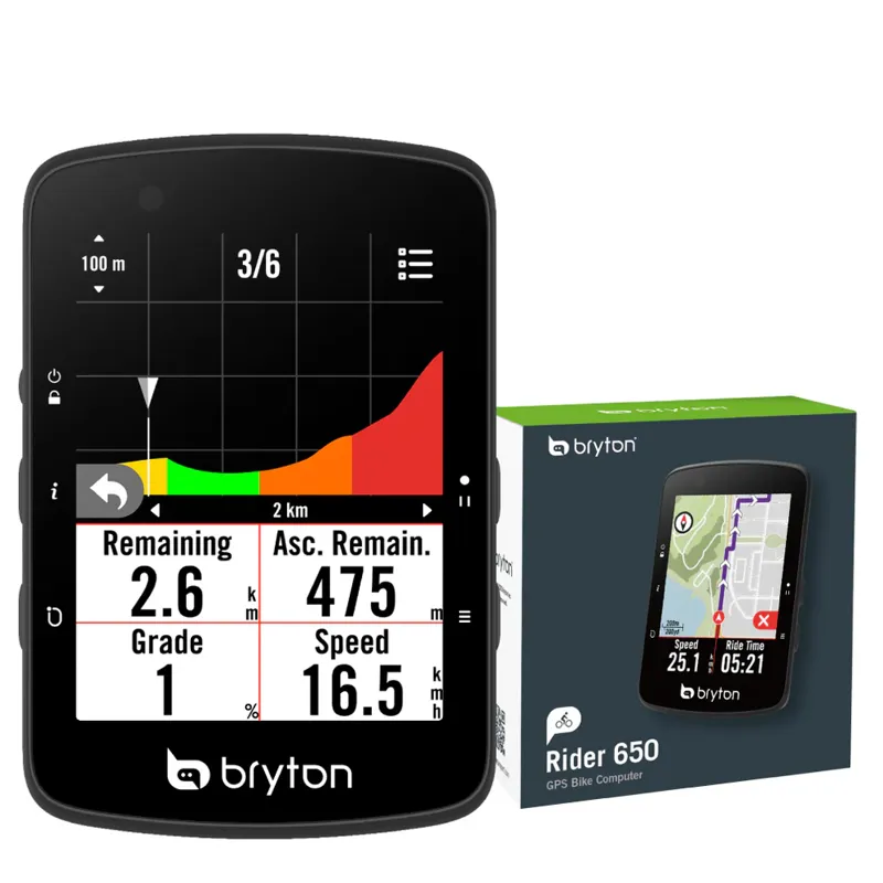 Bryton Rider S650 E Computer: BLACK size