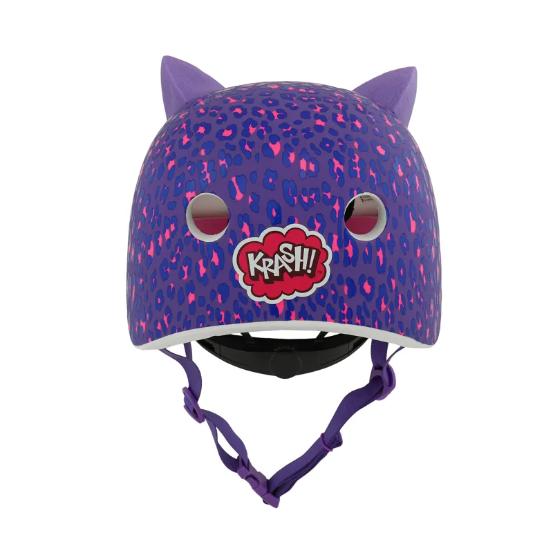 C-Preme Krash FS Youth Helmet 8 Years Leopard Kitty-2