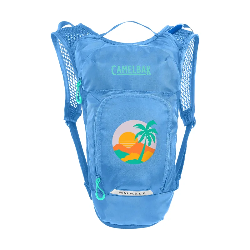 Camelbak Kids' Mini M.U.L.E. Hydration Pack With 1.5l Reservoir: BLUE/PALM 3l-4