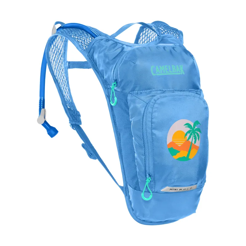 Camelbak Kids' Mini M.U.L.E. Hydration Pack With 1.5l Reservoir: BLUE/PALM 3l-2