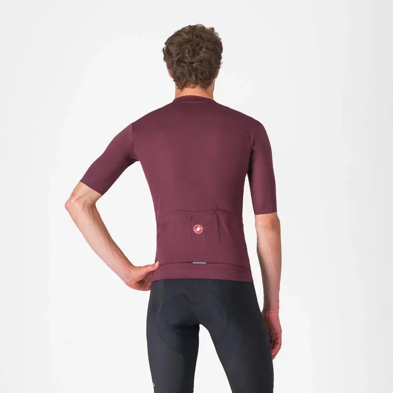 Castelli Prologo Lite Jersey Bordeaux/Silver Grey-1