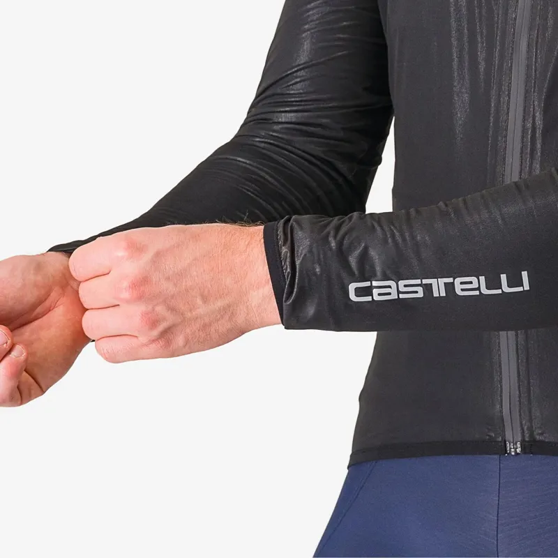 Castelli Squall Shell Jacket Light Black/Silver Grey-4