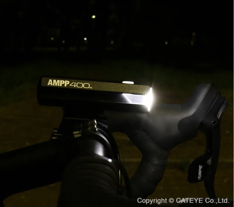 Cateye Ampp 400 Front Light Black-3