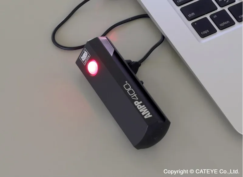 Cateye Ampp 400 Front Light Black-7