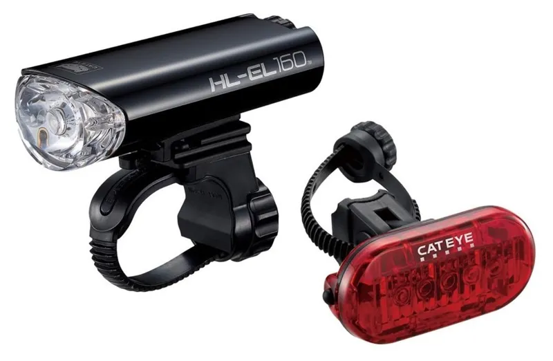 Cateye El-160 and Omni 5 Bike Light Set