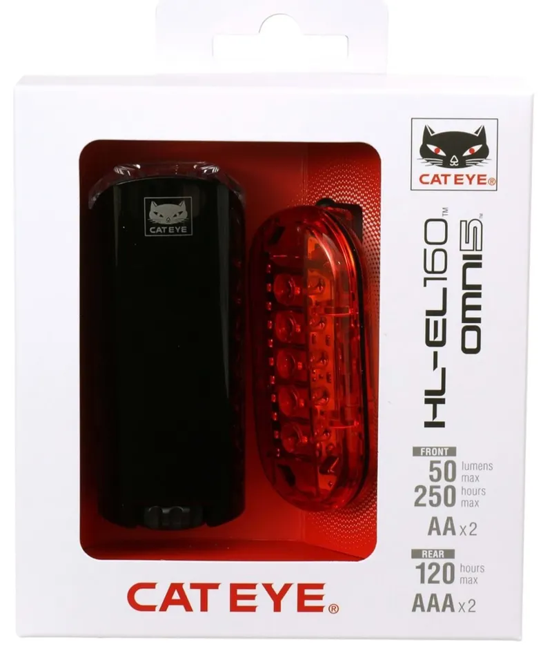 Cateye El-160 and Omni 5 Bike Light Set-8