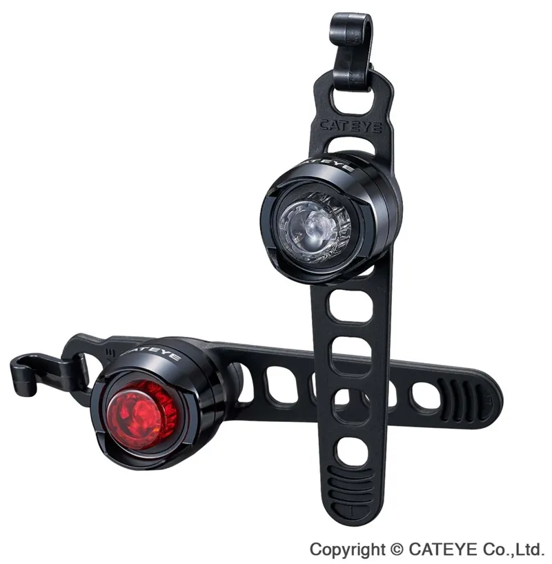 Cateye EL135 and Orb Front and Rear Light Set Black-1