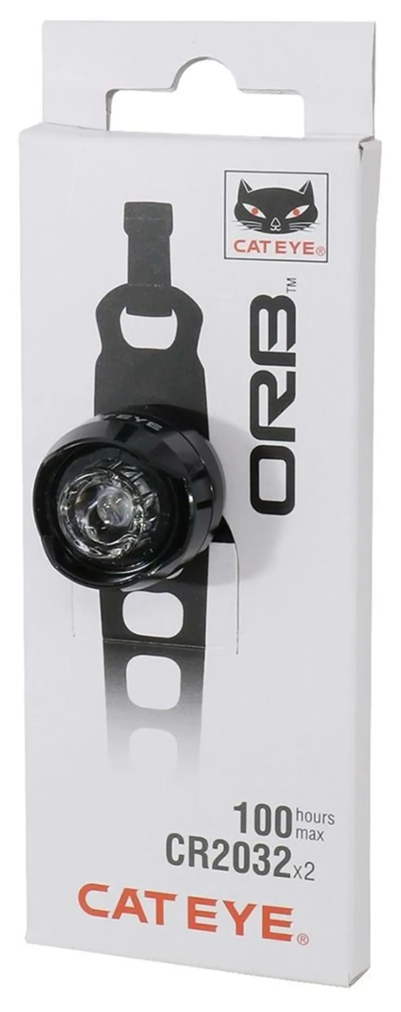 Cateye Orb Rechargeable Front Light Polished Black-6