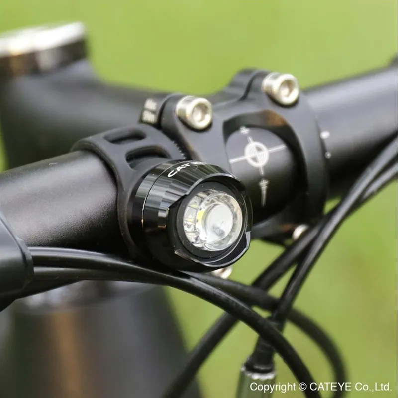 Cateye Orb Rechargeable Front Light Polished Black-5