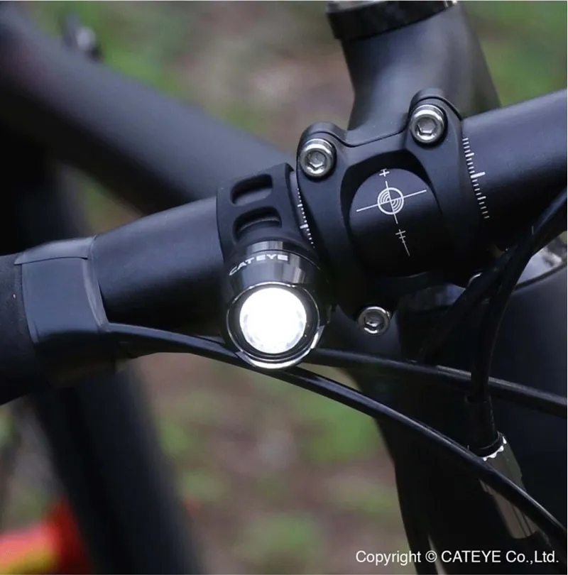 Cateye Orb Rechargeable Front Light Polished Black-4