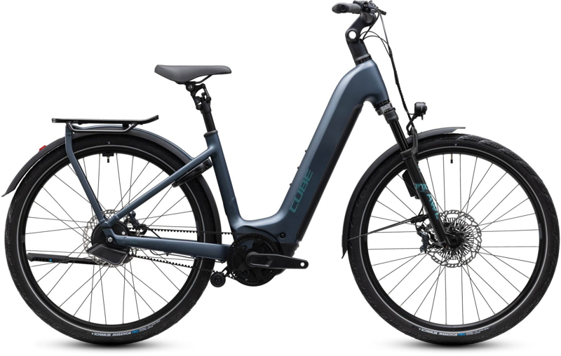 Cube Kathmandu Hybrid Deluxe SLX 800 Easy Entry 2027 Mineral Blue/Blue