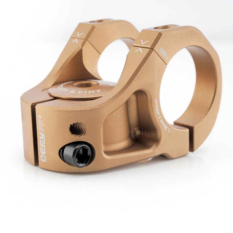 DMR Defy35+ Vapour Blast Stems 35mm Bronze Gold-3