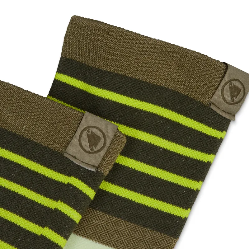 Endura MTB Block Sock Green