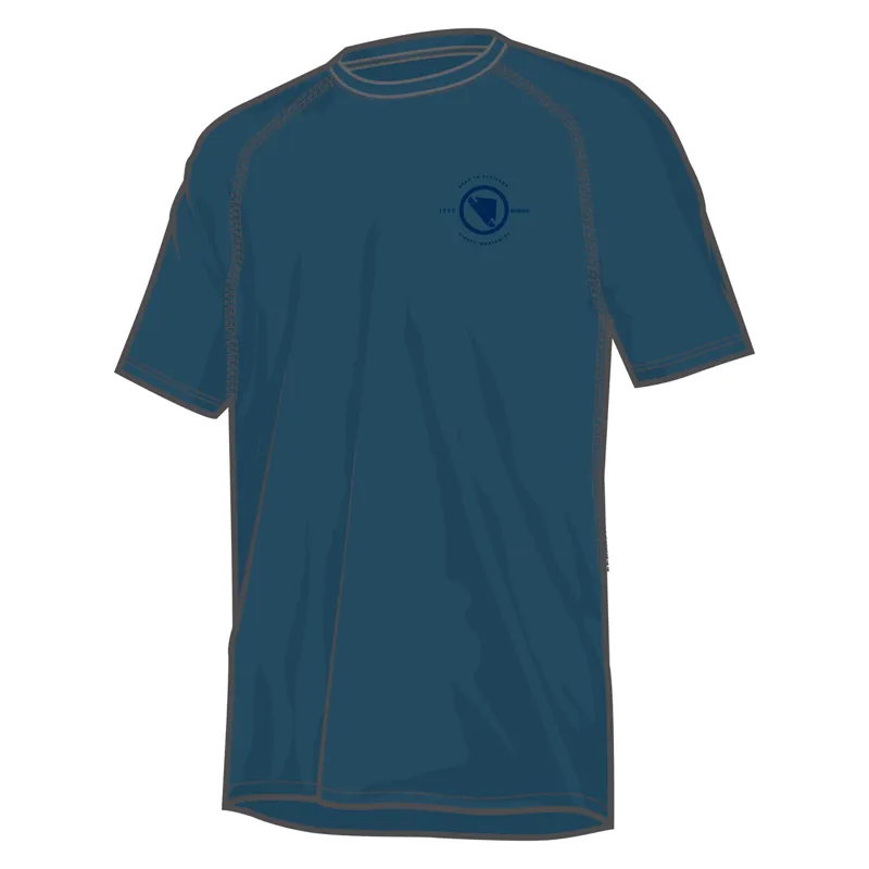 Endura Hummvee Tech Short Sleeve Tee Blue
