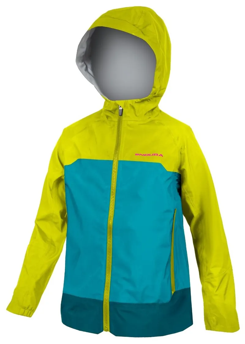Endura MT500 Kids WaterProof Jacket Lime Green