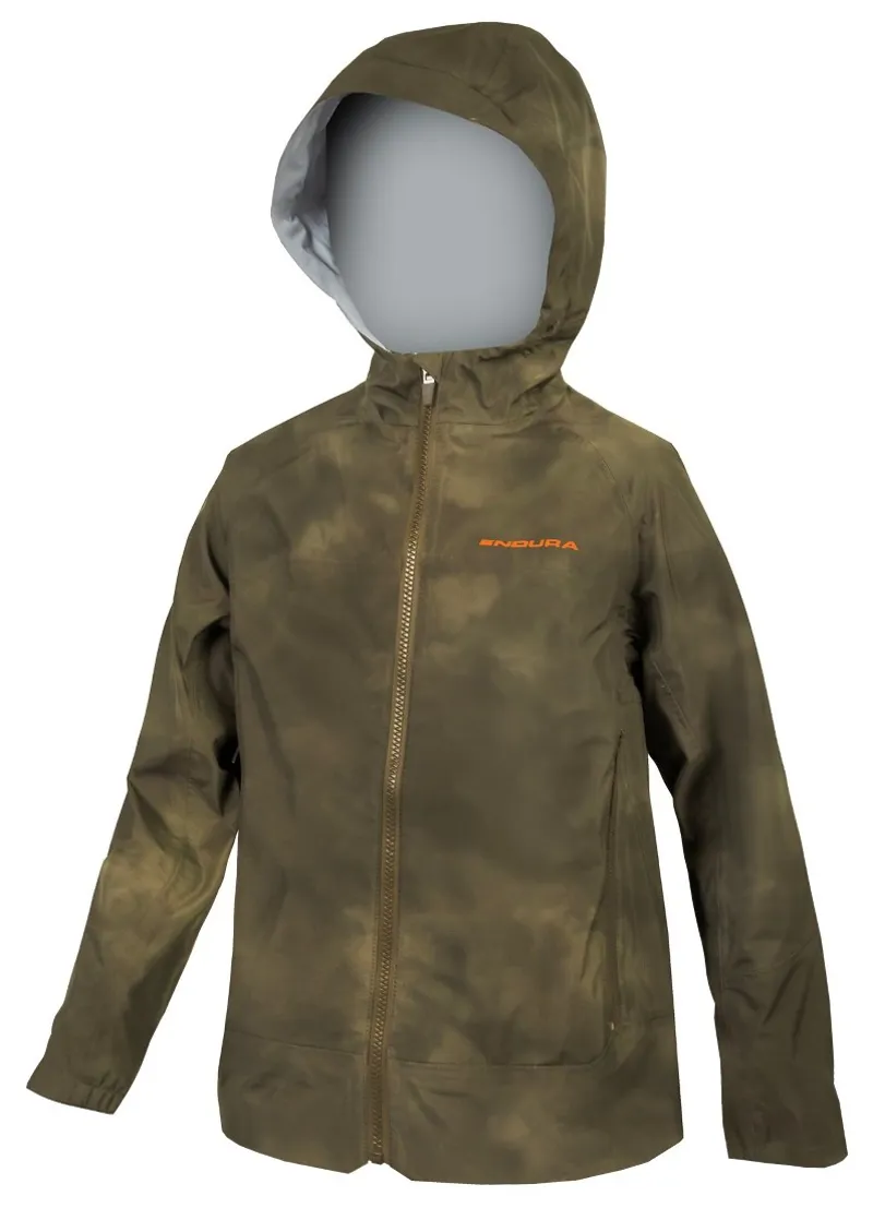 Endura MT500 Kids WaterProof Jacket Tweed Green