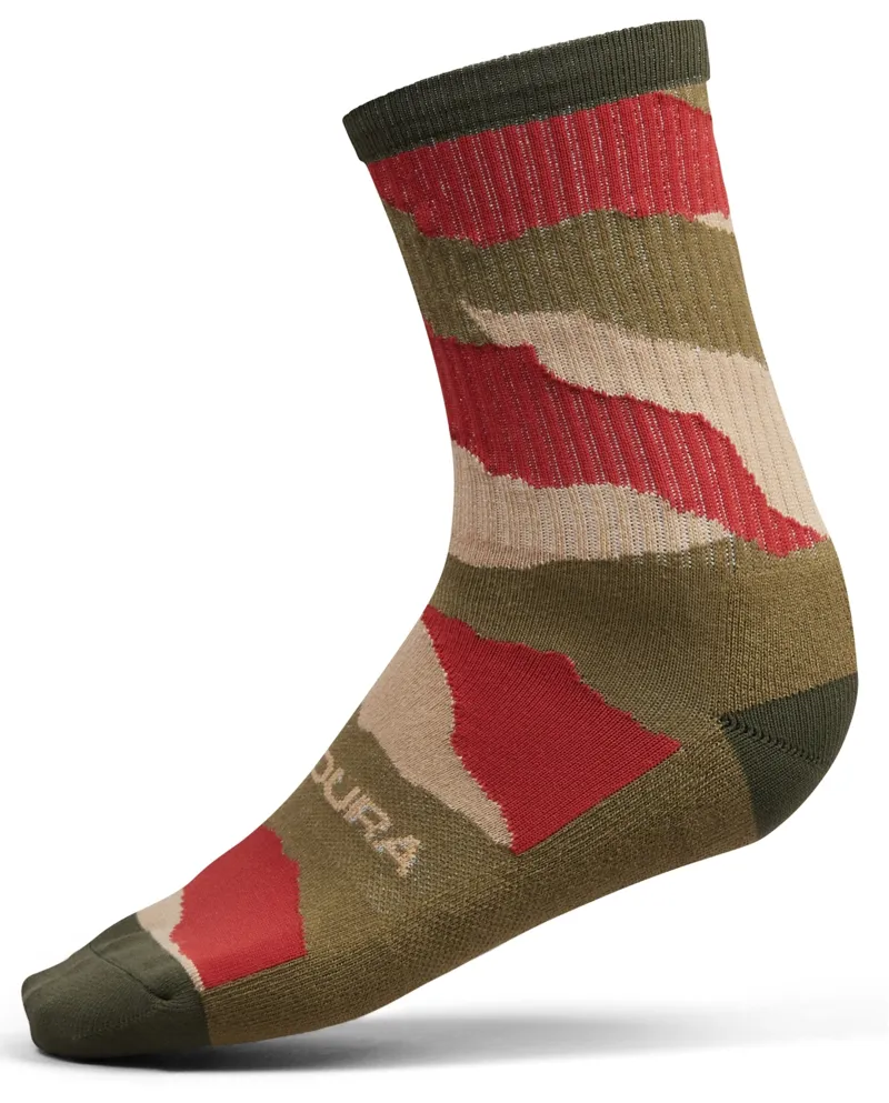 Endura MTB Peak Sock Red 