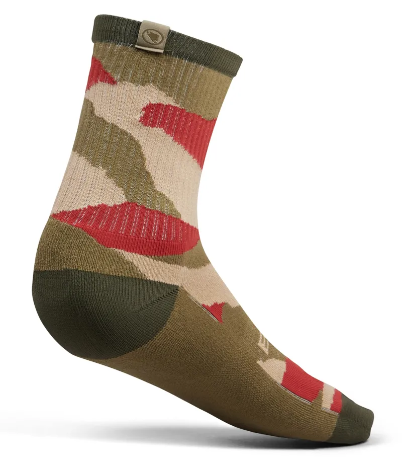 Endura MTB Peak Sock Red -1