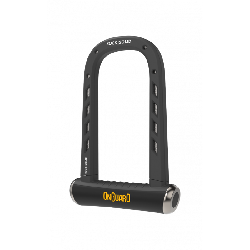 Onguard Rocksolid 8590 Key U-Lock Black/Yellow-1