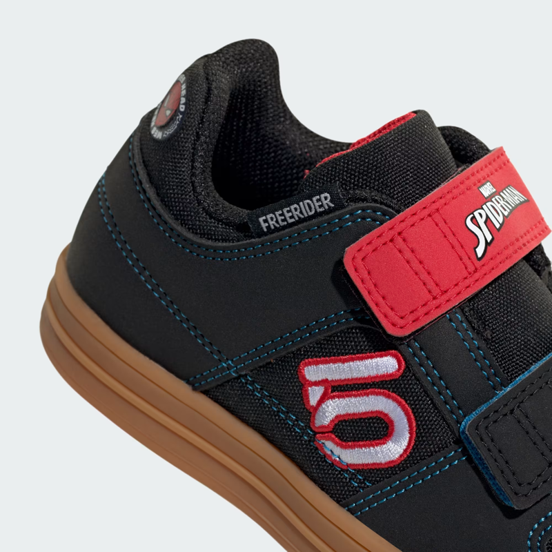 Five Ten FreeRider Kids MTB Shoes Core Black/Pure Ruby/Bright Blue-6