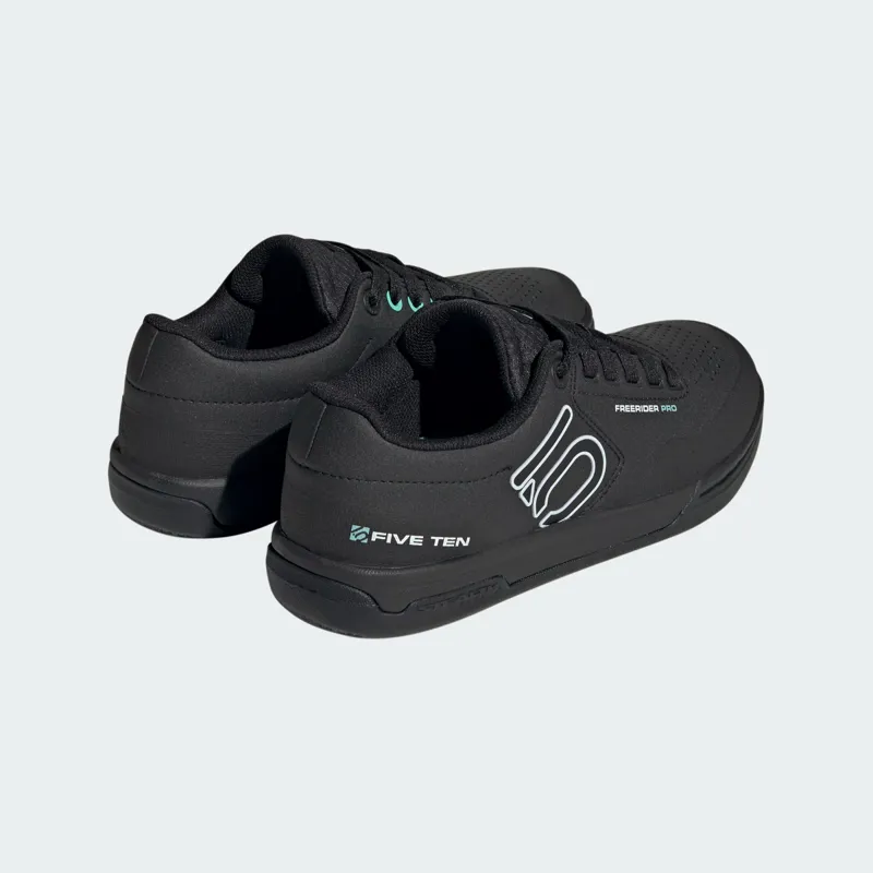 Five Ten Freerider Pro MTB Flat Womens Shoes Core Black/Crystal White/Acid Mint-3