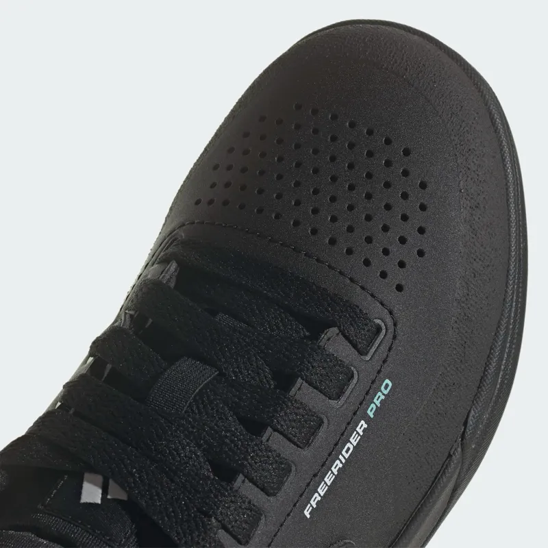 Five Ten Freerider Pro MTB Flat Womens Shoes Core Black/Crystal White/Acid Mint-8