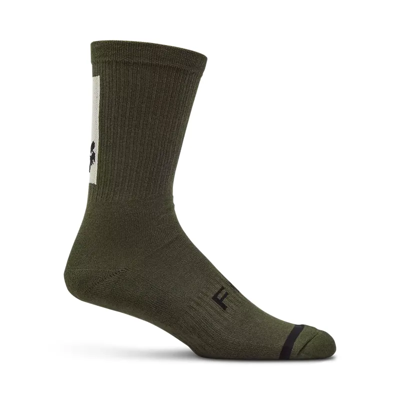 Fox Defend 8in Sock Olive Green