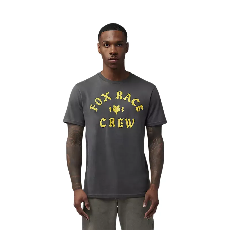 Fox Race Crew Premium Short Sleeve Tee Dark Shaddow