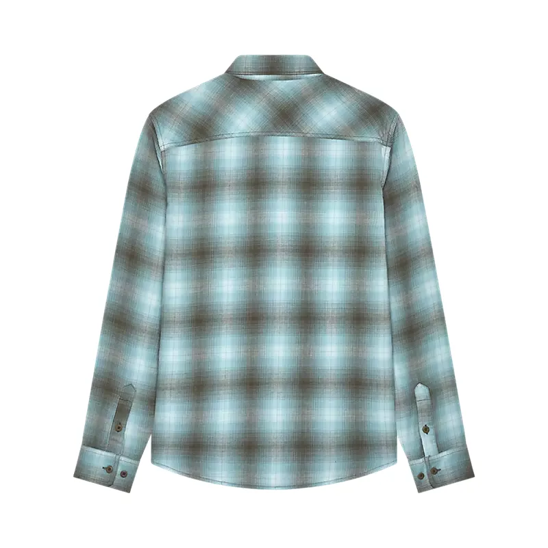 Fox Survival Fannel Shirt Vintage wash Blue-1