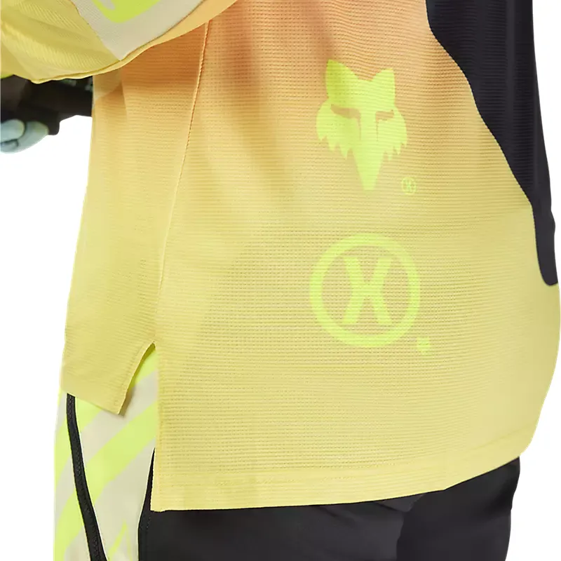 Fox Flexair Elevated Long Sleeve Jersey Lemonade-6